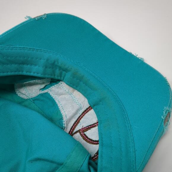 Ribbon Slideback Cadet Army Cap Hat Blue One Size Embroidered Leader - Picture 8 of 9